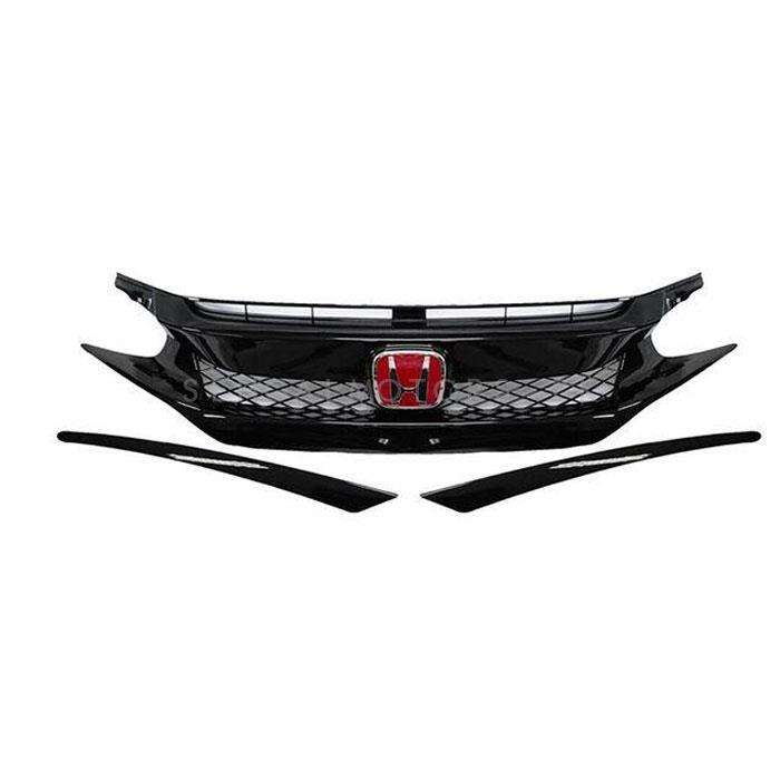 Honda Civic Type R Grille Black Without Logo - Model 2016-2021