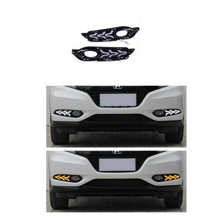 Honda Vezel Fog Lamps Lights DRL Covers Arrow Style - Model 2013-2021