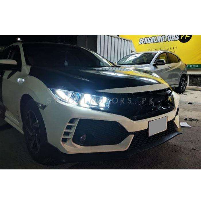 Honda Civic Lamborghini Huracan Style LED Head Lamps Light Pair - Model 2016-2021