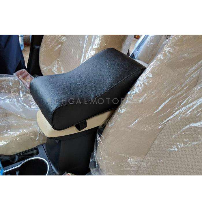 Universal Armrest Cushion Black with Phone Holder