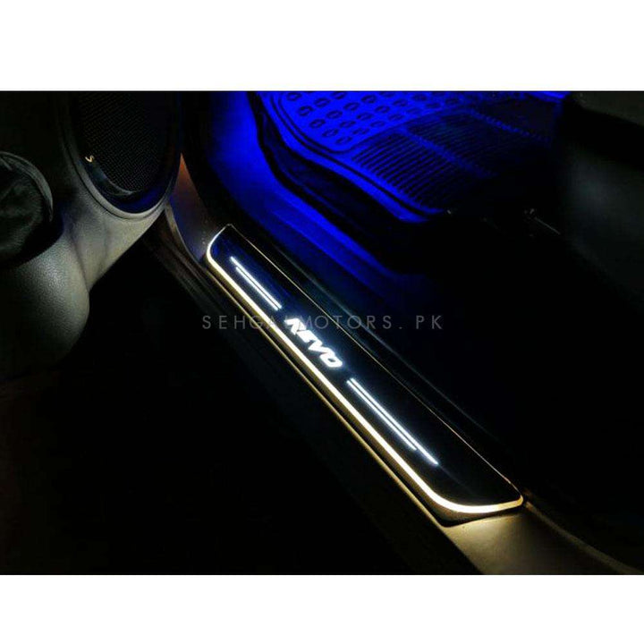 Toyota Hilux Revo Glass LED Sill Plates / Skuff LED panels - Model 2016-2021