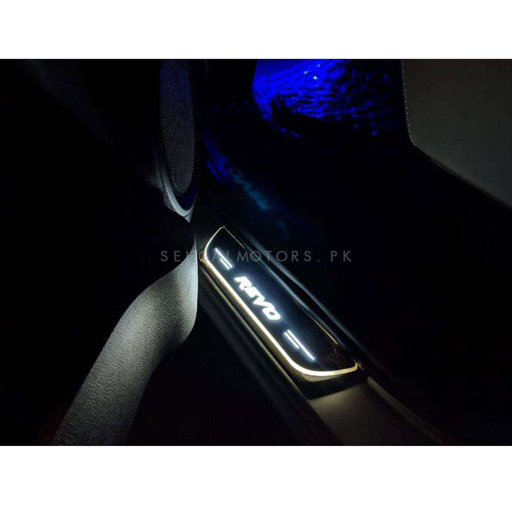 Toyota Hilux Revo Glass LED Sill Plates / Skuff LED panels - Model 2016-2021