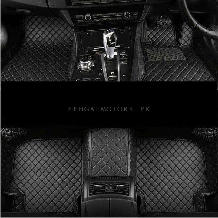 Suzuki Cultus 7D Floor Mat Black With Multi Color Thread New Model 3 Pcs - Model 2017-2021