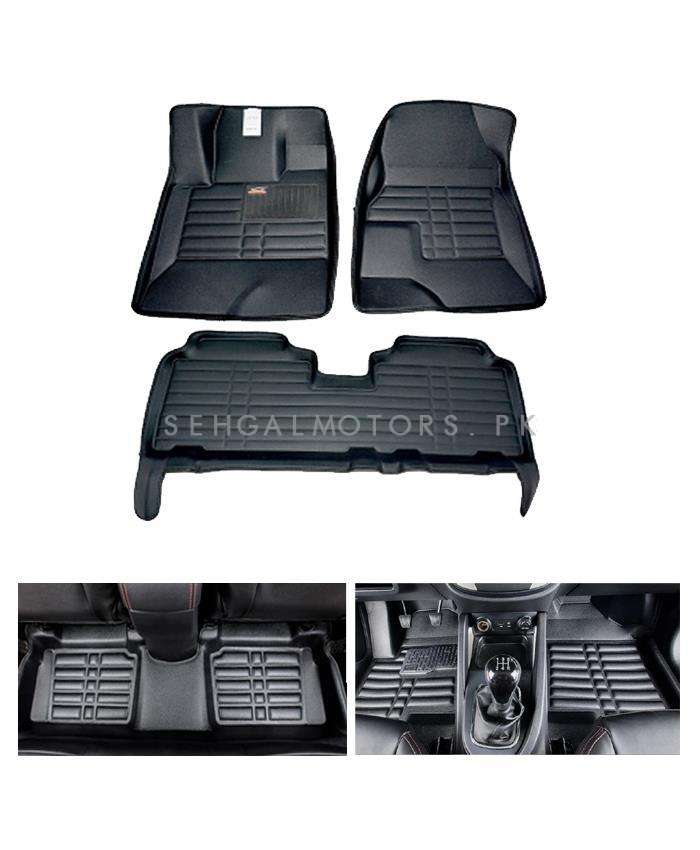 Suzuki Ciaz 5D Custom Floor Mat Black 3 Pcs - Model 2017-2021