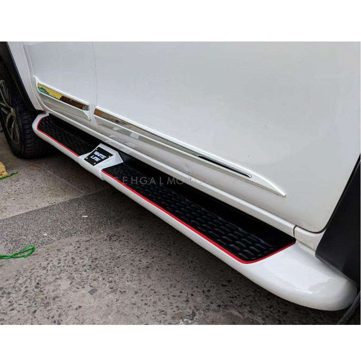 Toyota Hilux Revo/Rocco Side Step Whiteline Fiber White