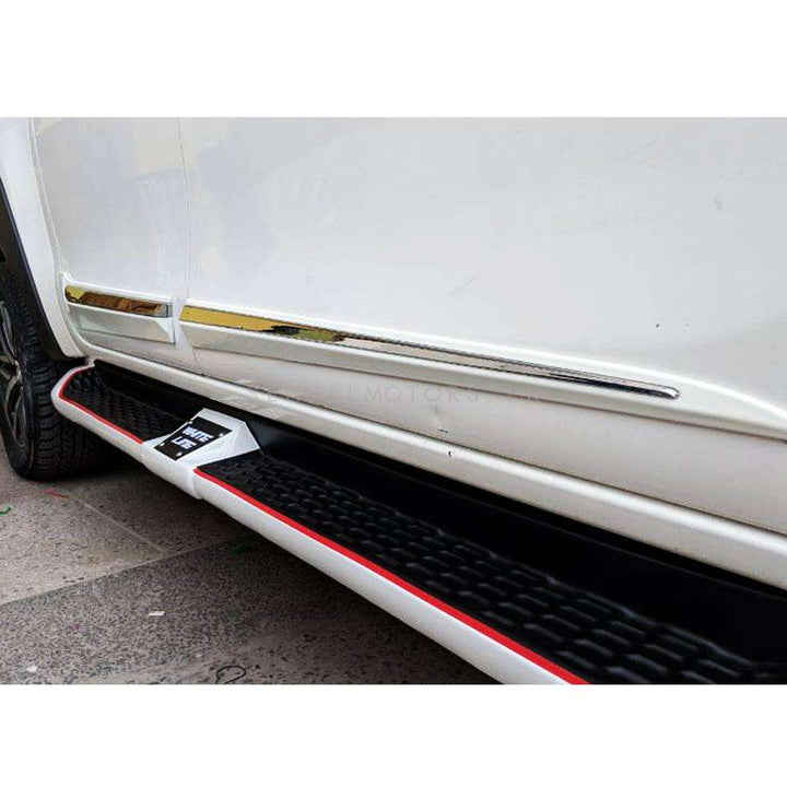 Toyota Hilux Revo/Rocco Side Step Whiteline Fiber White