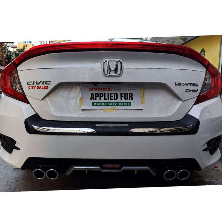 Honda Civic Kantara Style Dual Exhaust Diffuser- Model 2016-2021