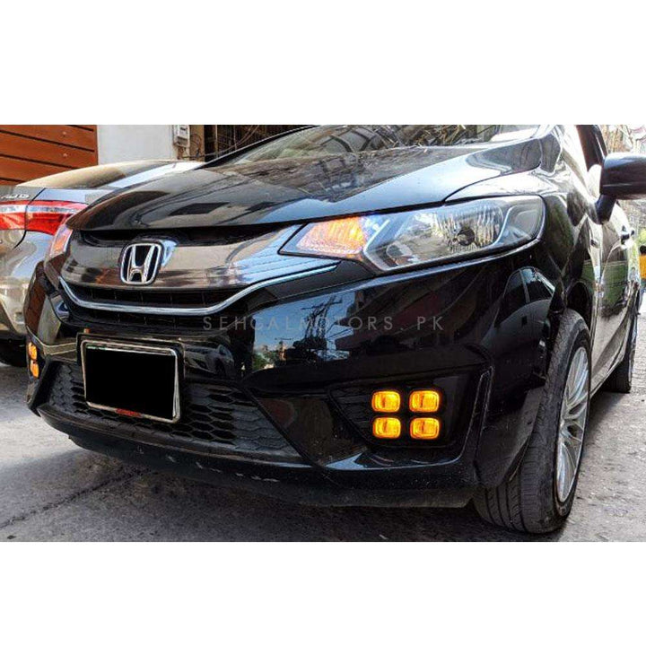 Honda Fit Fog Lamps Lights DRL Covers Bugatti Style - Model 2013-2019