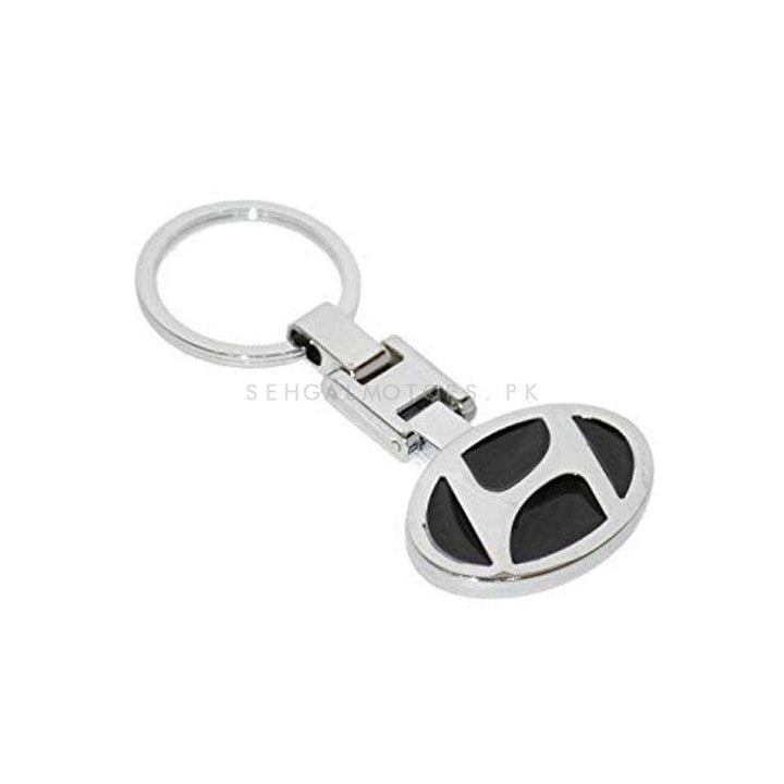 Hyundai Black Metal Keychain Keyring