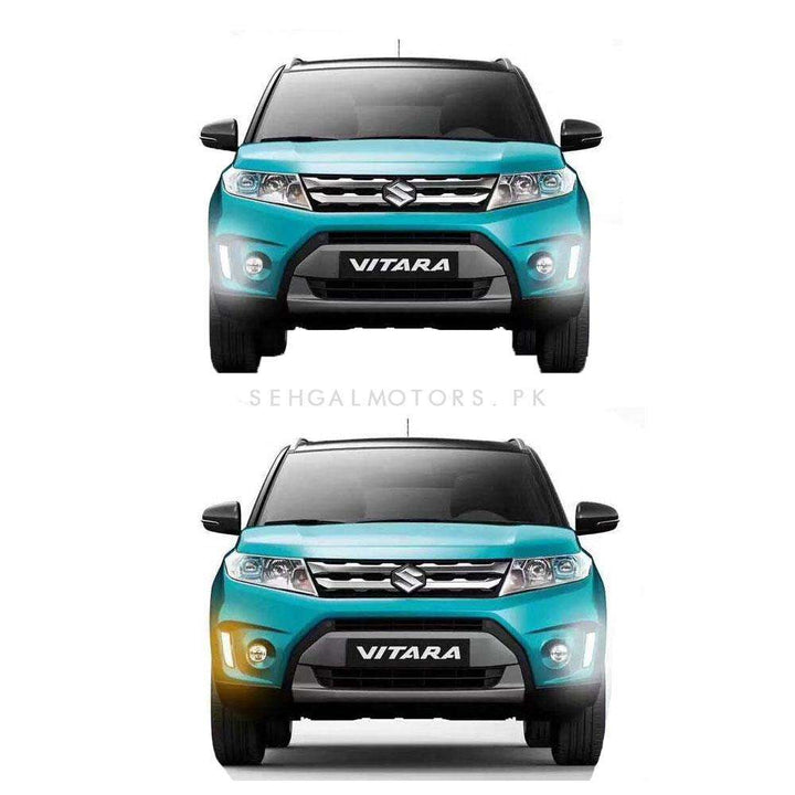 Suzuki Vitara Front LED Fog Lamps Light DRL - Model 2016-2021