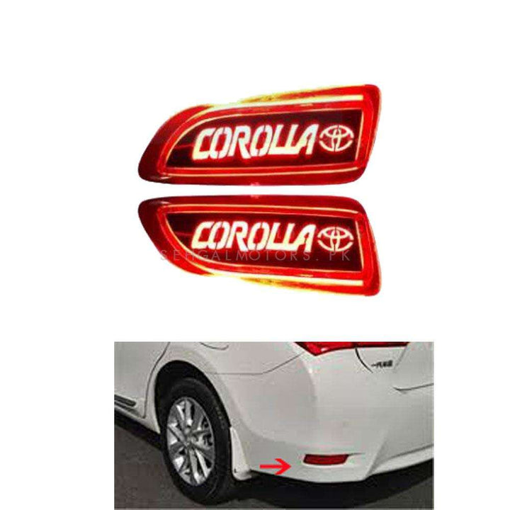 Toyota Corolla Back Bumper Third Brake Lamp Neon Light with Flasher - Model 2008-2012