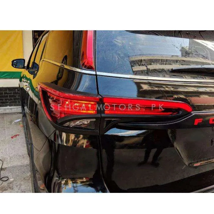 Toyota Fortuner Rear Tail Light Cover with LED Light bar - Model 2016-2021