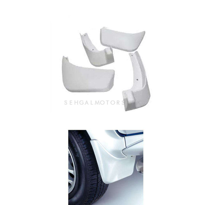 Suzuki Wagon R NB Mud Flaps White 4 Pcs - Model 2014-2021