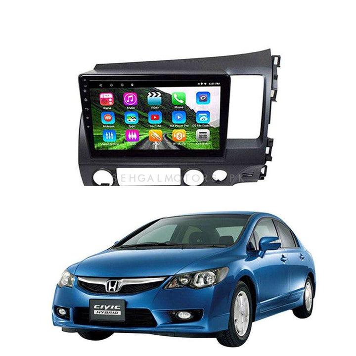 Honda Civic Reborn Android LCD Black 10 Inches - Model 2006-2012