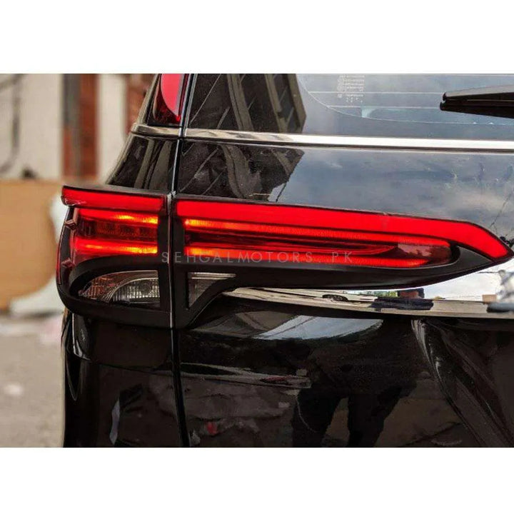 Toyota Fortuner Rear Tail Light Cover with LED Light bar - Model 2016-2021