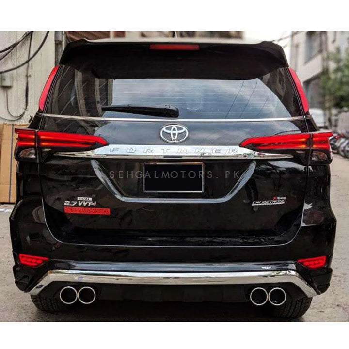 Toyota Fortuner Rear Tail Light Cover with LED Light bar - Model 2016-2021