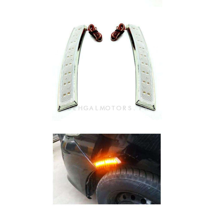 3M Colored Side Marker Fender LED Lamp White - Pair