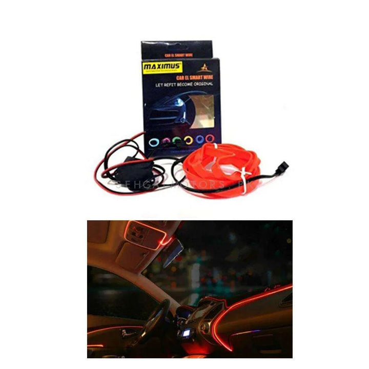 Maximus EL Glow Wire for Interior / Dashboard LED Light 2Meters (6ft) - Red