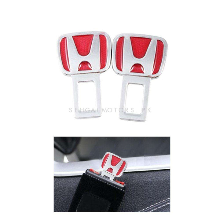 Honda Logo Seat Belt Clip - Red