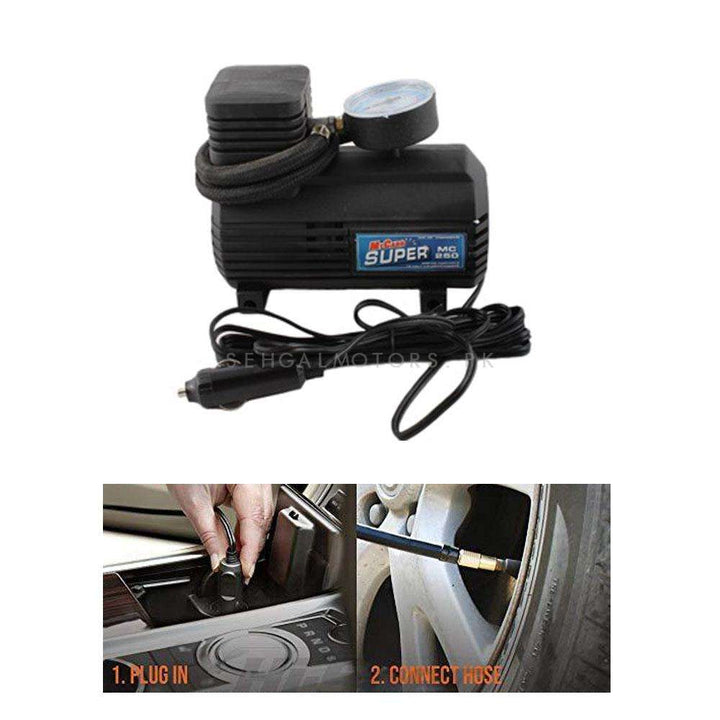 Single Cylinder Tyre Air Compressor 12v