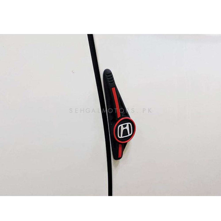 Honda Logo Door Guards Protector Black and Red