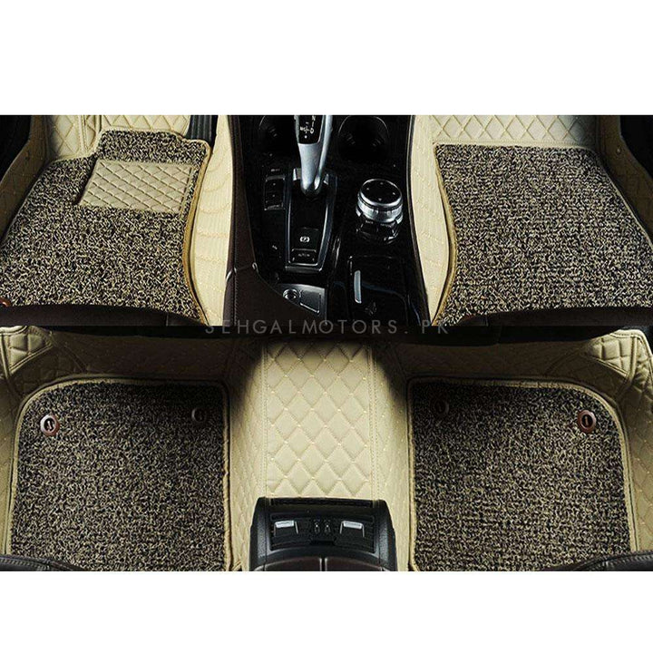 Toyota Prado 9D Floor Mats Mix Thread Grass - Model 2009-2021