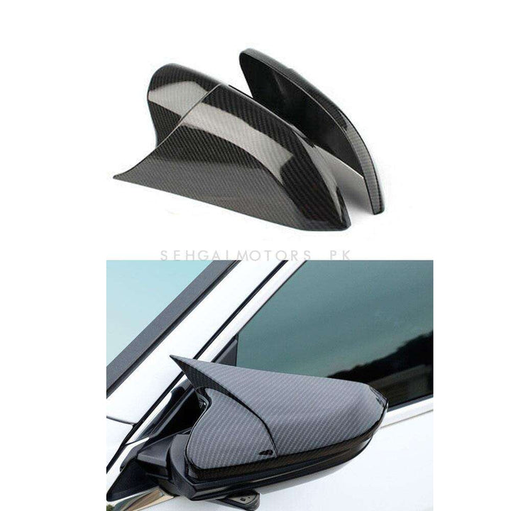 Honda Civic Batman Style Carbon Fiber Side Mirror Cover - Model 2016-2021