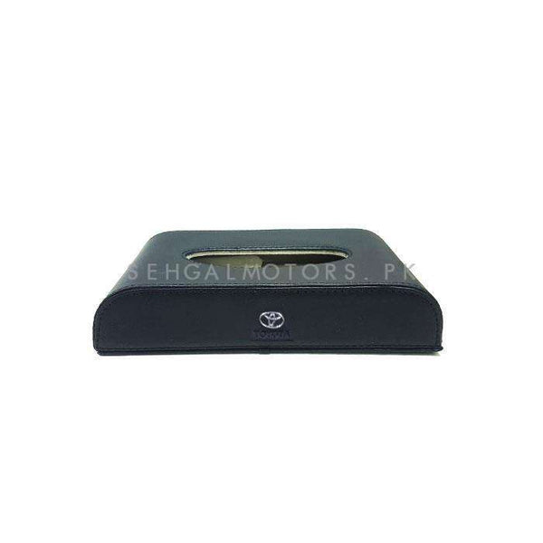 Toyota Logo Car Tissue Holder Case Box 5CM - Black