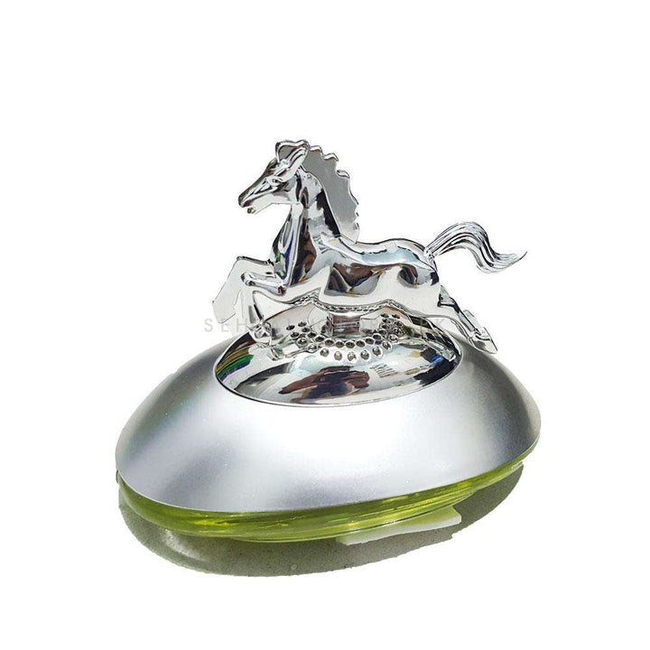 Horse Sculpture Dashboard Car Perfume Fragrance - Chrome