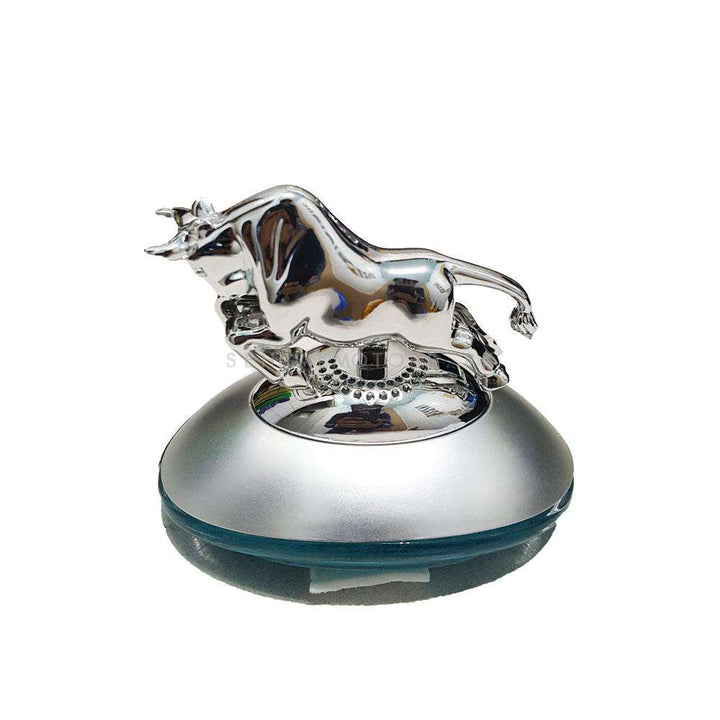 Car Decoration Bull Sculpture Car Perfume Fragrance For Dashboard Chrome Sculpture V3