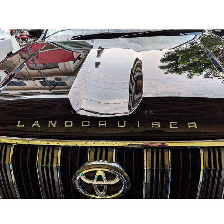 Toyota Land Cruiser Words Alphabet Letters Bonnet Hood Logo Chrome