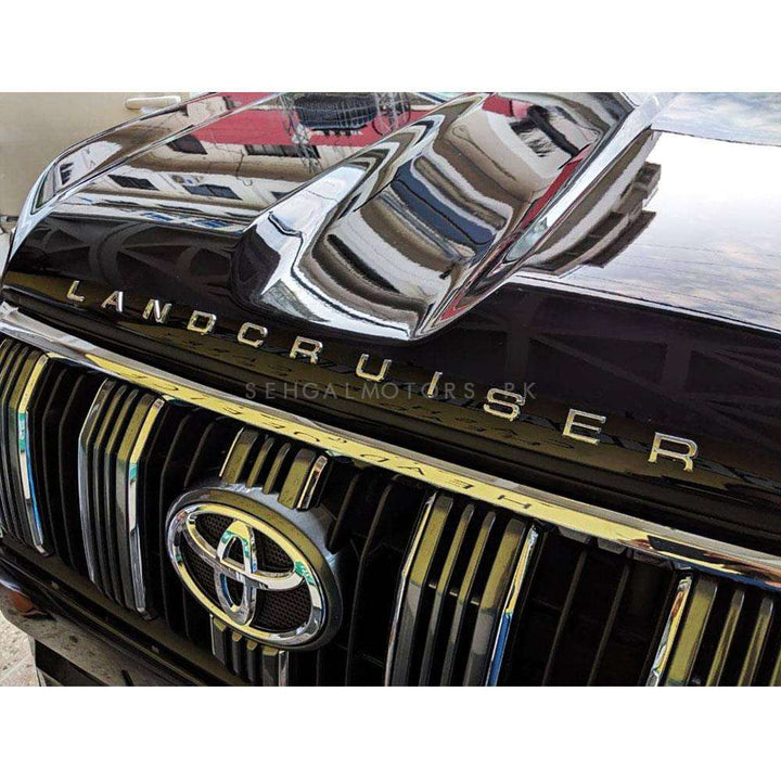 Toyota Land Cruiser Words Alphabet Letters Bonnet Hood Logo Chrome