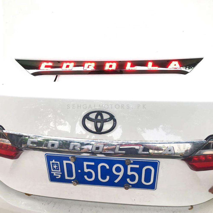 Toyota Corolla LED Chrome Garnish - Model 2017-2021