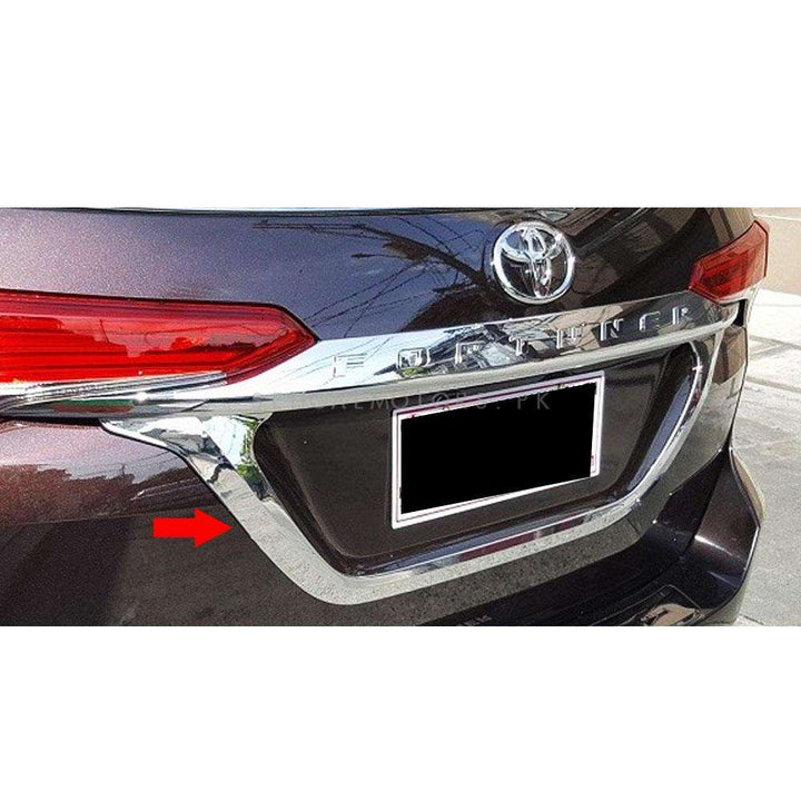 Toyota Fortuner Rear Chrome Garnish - Model 2016-2021