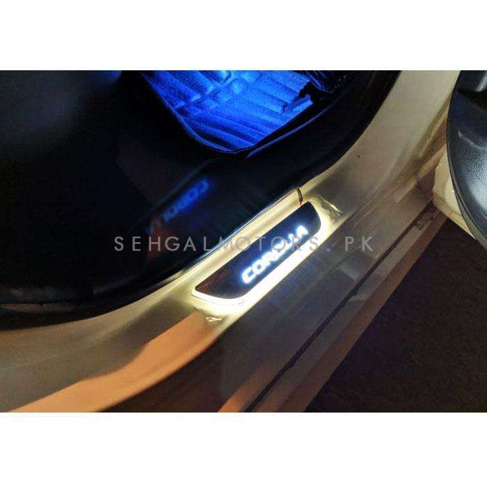 Toyota Corolla Glass LED Sill Plates / Skuff LED panels - Model 2014-2017