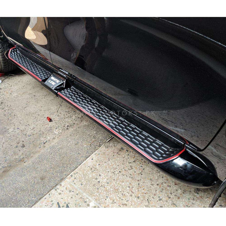 Toyota Hilux Revo/Rocco /Isuzu DMax Side Step Whiteline Fiber Black