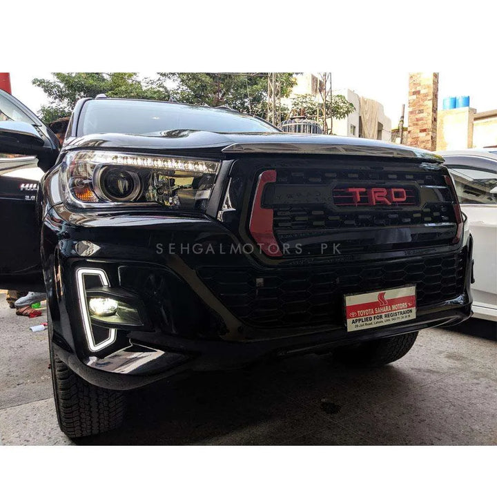 Toyota Hilux Rocco Fog Lamps Light DRL Covers Dual LED - Model 2016-2021