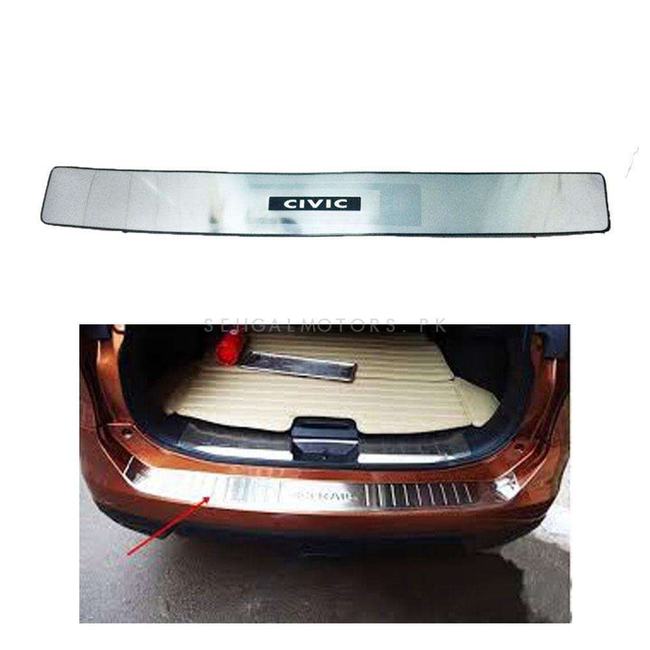 Honda Civic Rear LED Chrome Bumper Protector