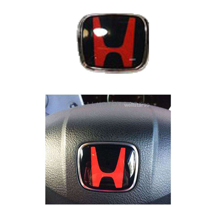 Honda Mugen Steering Logo Red and Black