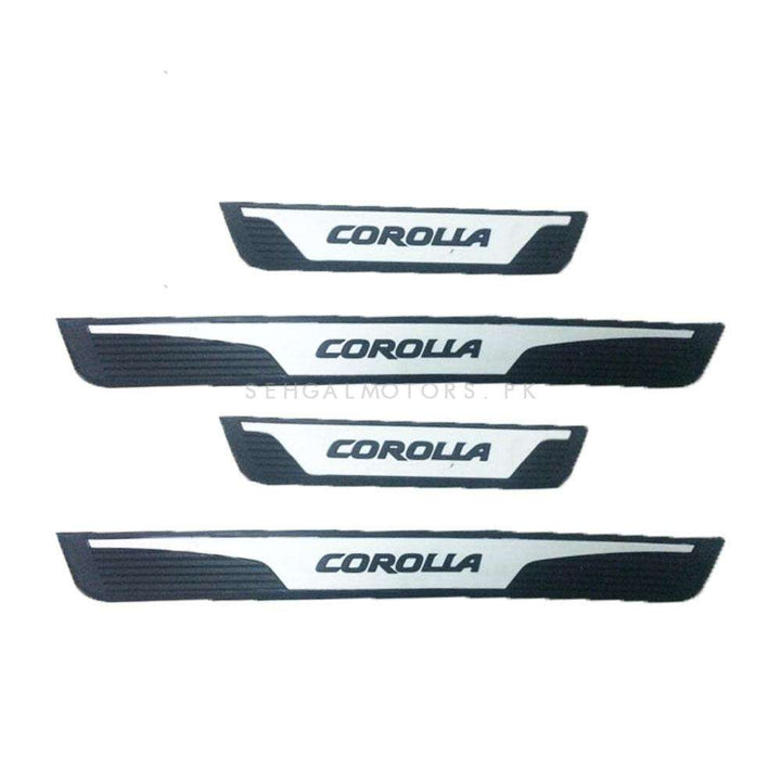 Toyota Corolla Rubber Sill Plates Black - Model 2017-2021