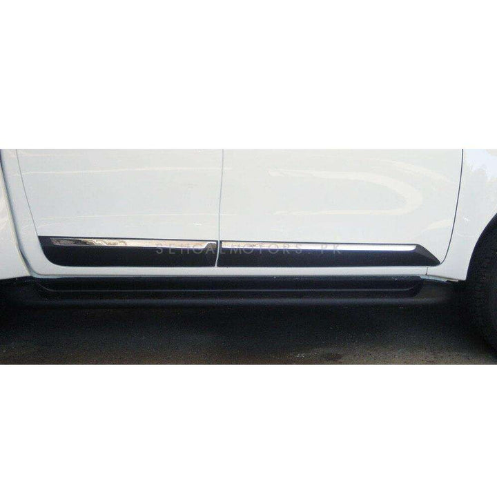 Isuzu DMax Door Lower Chrome Moulding Black Thailand - Model 2018-2021