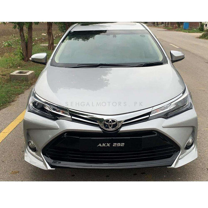 Toyota Corolla Altis X Front Bumper Camry Style Fiber Glass - Model 1 Pc - 2017-2021