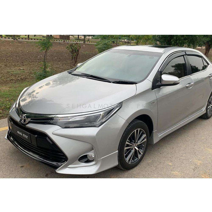 Toyota Corolla Altis X Front Bumper Camry Style Fiber Glass - Model 1 Pc - 2017-2021