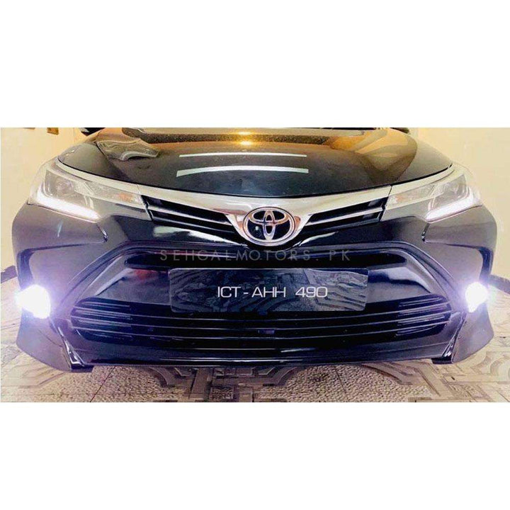 Toyota Corolla Altis X Front Bumper Camry Style Fiber Glass - Model 1 Pc - 2017-2021