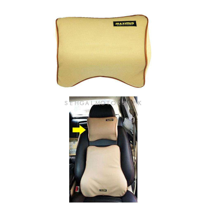 Maximus Neck Rest Headrest Pillow Cushion Beige