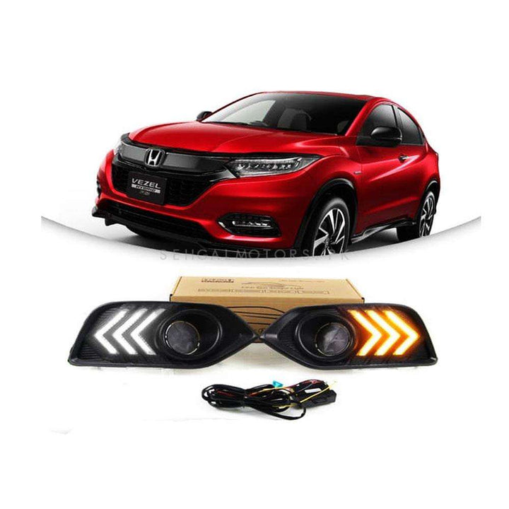 Honda Vezel Fog Lamps Lights DRL Covers RS Shape - Model 2018-2021