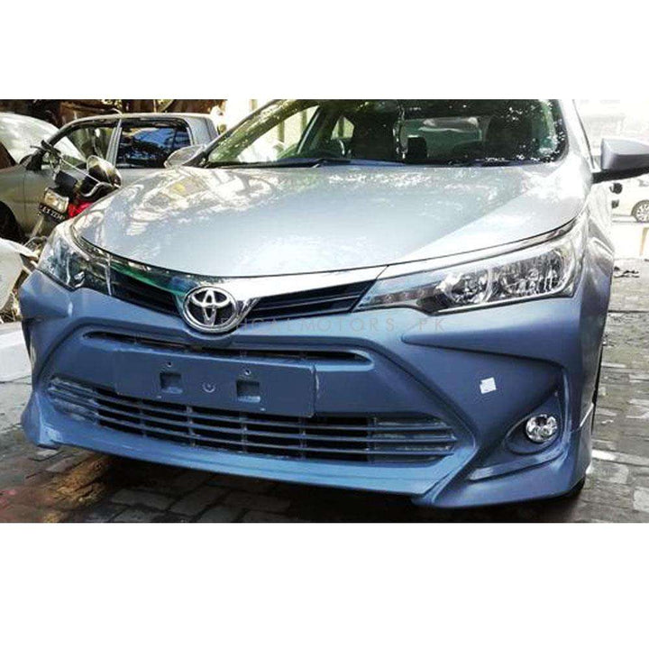 Toyota Corolla Altis X Front Bumper Camry Style Fiber Glass - Model 1 Pc - 2017-2021