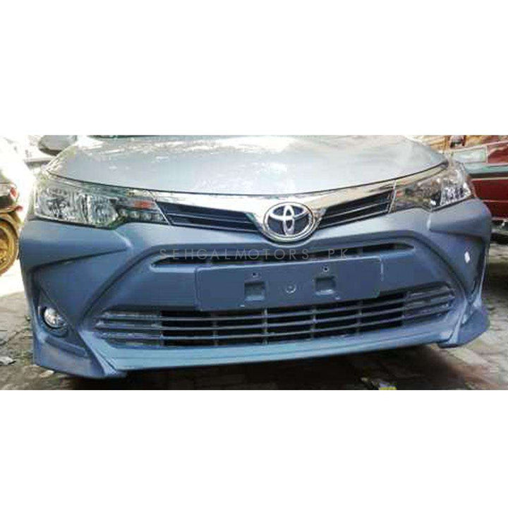 Toyota Corolla Altis X Front Bumper Camry Style Fiber Glass - Model 1 Pc - 2017-2021