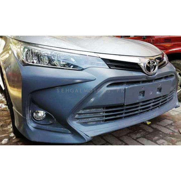 Toyota Corolla Altis X Front Bumper Camry Style Fiber Glass - Model 1 Pc - 2017-2021