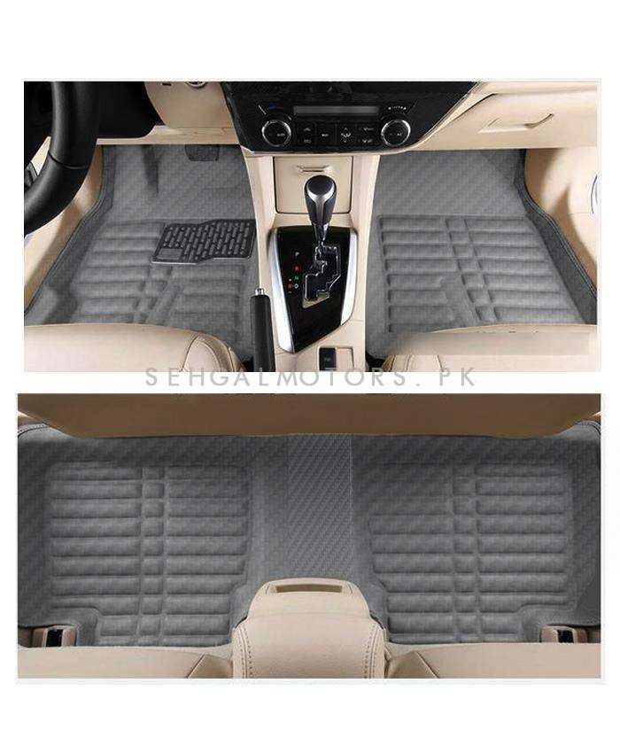 Suzuki Cultus 5D Custom Floor Mat Gray New Model 3 Pcs - Model 2017-2021